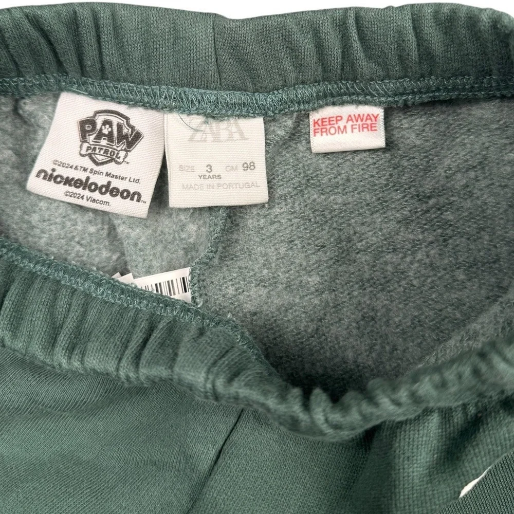 Zara Paw‎ Patrol Pups on Duty Olive Green Toddler Pants Size 3 Years 654